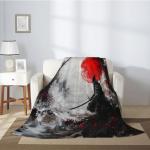 Ninja 50" x 60" Red Sun Samurai Fleece Blanket