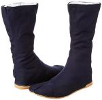 Ninja Tabi Boots with Rubber Outsole - Navy 24.5cm