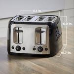 BLACK+DECKER 4-Slice Toaster with Extra Wide Slots