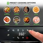 Nutrichef 5.8 Qt Air Fryer with 8 Presets