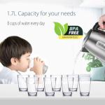 Ninja Stainless Steel Electric Kettle, 1.7L Fast Boil