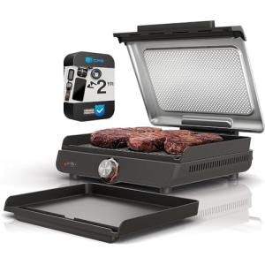 Ninja GR101 Smokeless Indoor Grill & Griddle Bundle