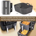 Silicone Air Fryer Liners for Ninja Double Stack