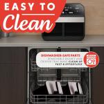 Gourmia 10 Qt Dual Basket Air Fryer Black