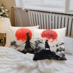 Samurai Ninja Pillow Covers Set of 4