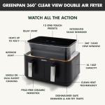 Ninja 10QT Dual Air Fryer with Clear Window