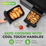 NutriChef 8.8 QT Double Basket Air Fryer