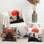 Samurai Ninja Pillow Covers Set of 4