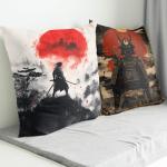 Samurai Ninja Pillow Covers Set of 4