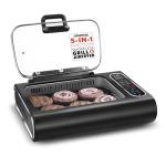 Gourmia Smokeless Indoor Grill & Air Fryer 6QT