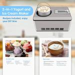 KUMIO 2.2-Quart Ice Cream Maker & Yogurt Machine