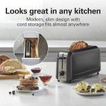 Hamilton Beach Extra Wide 2-Slice Toaster, Black