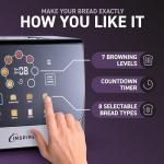 Smart Toaster with Touch Screen and 8 Settings