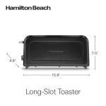 Hamilton Beach Extra Wide 2-Slice Toaster, Black