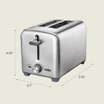 Ninja Stainless Steel 2-Slice Toaster with Wide Slots