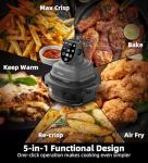 Ninja 5-in-1 Portable Glass Air Fryer, 4QT