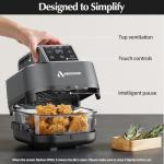 Arecovas 4-in-1 Glass Air Fryer with Dual Containers