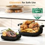Oylus 4-in-1 Glass Air Fryer with Dual Containers