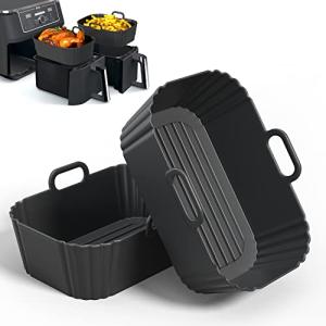 Silicone Air Fryer Liners 2 Pack for Ninja