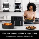 Silicone Air Fryer Liners 2 Pack for Ninja