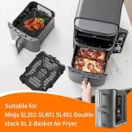 Air Fryer Replacement Parts for Ninja 2-Basket