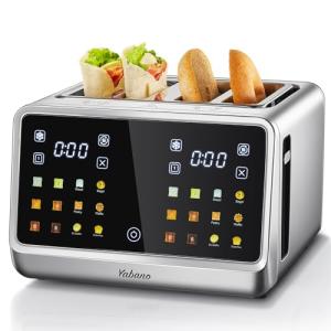 Yabano 4-Slice Smart Touch Toaster with Extra Wide Slot
