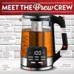 Gourmia 1.7L Electric Programmable Glass Kettle