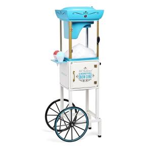 Nostalgia Snow Cone Machine with Mobile Cart