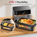 Ninja 12QT Dual Basket Air Fryer with Flex Basket
