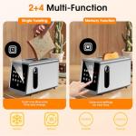 Ninja Touch Screen 2-Slice Toaster with Memory Recall