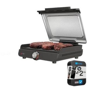 Ninja GR100 Sizzle Smokeless Indoor Grill Bundle