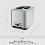 Breville Smart Toaster 2 Slice, Stainless Steel