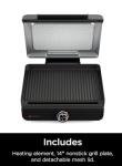 Ninja Sizzle Indoor Grill with Nonstick 14-Inch Plate