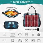 Ninja Night Moon Cooler Tote Lunch Bag