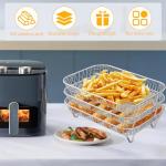 Air Fryer Accessory Set with Stackable Rack