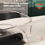 Kismile 5-in-1 Glass Air Fryer with Dual Bowls