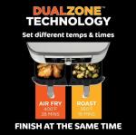 Ninja Foodi 8 Quart DualZone Air Fryer, White
