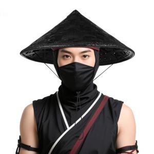 Baluue Bamboo Hat for Ninja Cosplay & Outdoors