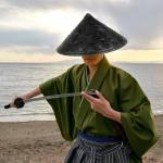 Baluue Bamboo Hat for Ninja Cosplay & Outdoors