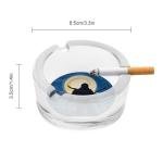 Ninja Classic Watercolor Glass Ashtray - 3.3 Inches