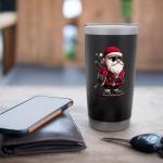 Ninja Stainless Steel Santa Sunglasses Tumbler