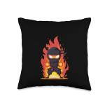Cool Cartoon Ninja Flames Costume Pillow