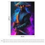 Ninja Colorful Soft Flannel Fleece Throw Blanket