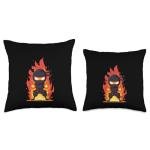 Cool Cartoon Ninja Flames Costume Pillow