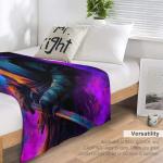 Ninja Colorful Soft Flannel Fleece Throw Blanket