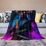 Ninja Colorful Soft Flannel Fleece Throw Blanket