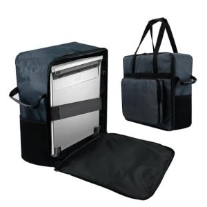 Air Fryer Carrying Bag Compatible with Ninja 8-in-1 SP151 Flip Toaster Oven with Pocket,Heavy Duty Heat-resistant Outdoor Protector Portable Storage Bag (Dark gray)