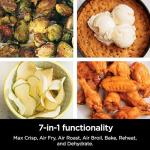 Ninja EzView Air Fryer Max XL, 5.5-QT Capacity, 7 functions: Max Crisp, Air Roast, Bake, Reheat, Dehydrate, and more, up to 450°F, EzView Window, Grey, AF171C (Canadian Version)