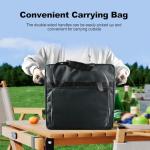 Air Fryer Carrying Bag Compatible with Ninja 8-in-1 SP151 Flip Toaster Oven with Pocket,Heavy Duty Heat-resistant Outdoor Protector Portable Storage Bag (Dark gray)