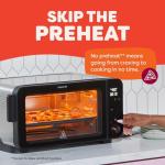 Instant Pot No Preheat Required* 6-Slice Air Fryer Toaster Oven with InstantHeat Technology, 10-in-1, Air Fry, Roast, Bake, Sear Crisp, Toast, Bagel, Broil, Dehydrate, Reheat, and Make Pizza